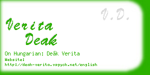 verita deak business card